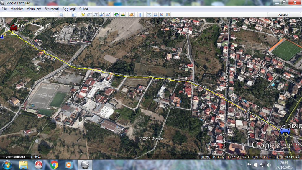Via Valente su Google Earth