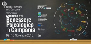 Settimana per il Benessere Psicologico in Campania, la locandina dell'evento