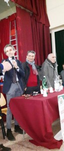 Aniello Rega ( ultimo a destra ) alla sua cerimonia di presentazione 