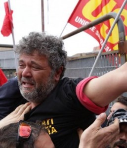 Mimmo Mignano dopo la settimana passata sulla gru 