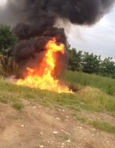 Acerra, rogo tossico nell'area demaniale di contrada Pagliarone 