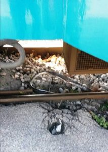Acerra, una ruota della bici rimasta sotto il treno